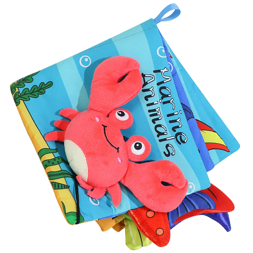 หนังสือการศึกษาปฐมวัยผ้าทารกแรกเกิดสําหรับของเล่นเด็กวัยหัดเดินผ้านุ่มภาพ