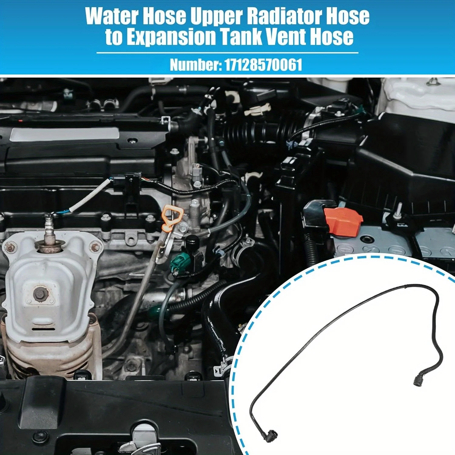 

Water Hose Upper Radiator Hose to Expansion Tank Vent Hose For BMW 435i 328d 335i GT XDrive 435i xDrive Gran Coupe