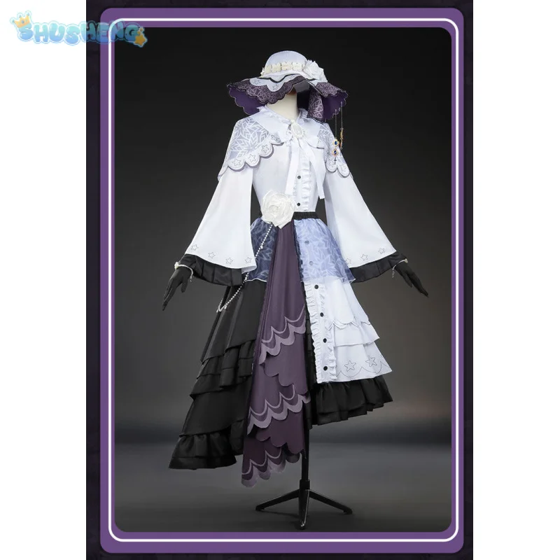 

Костюм для косплея Цукиширо Юки, аниме-девушка-волшебница, шляпа, шаль, перчатки, реквизит для Хэллоуина, карнавала, новый, милый, в стиле Лолита