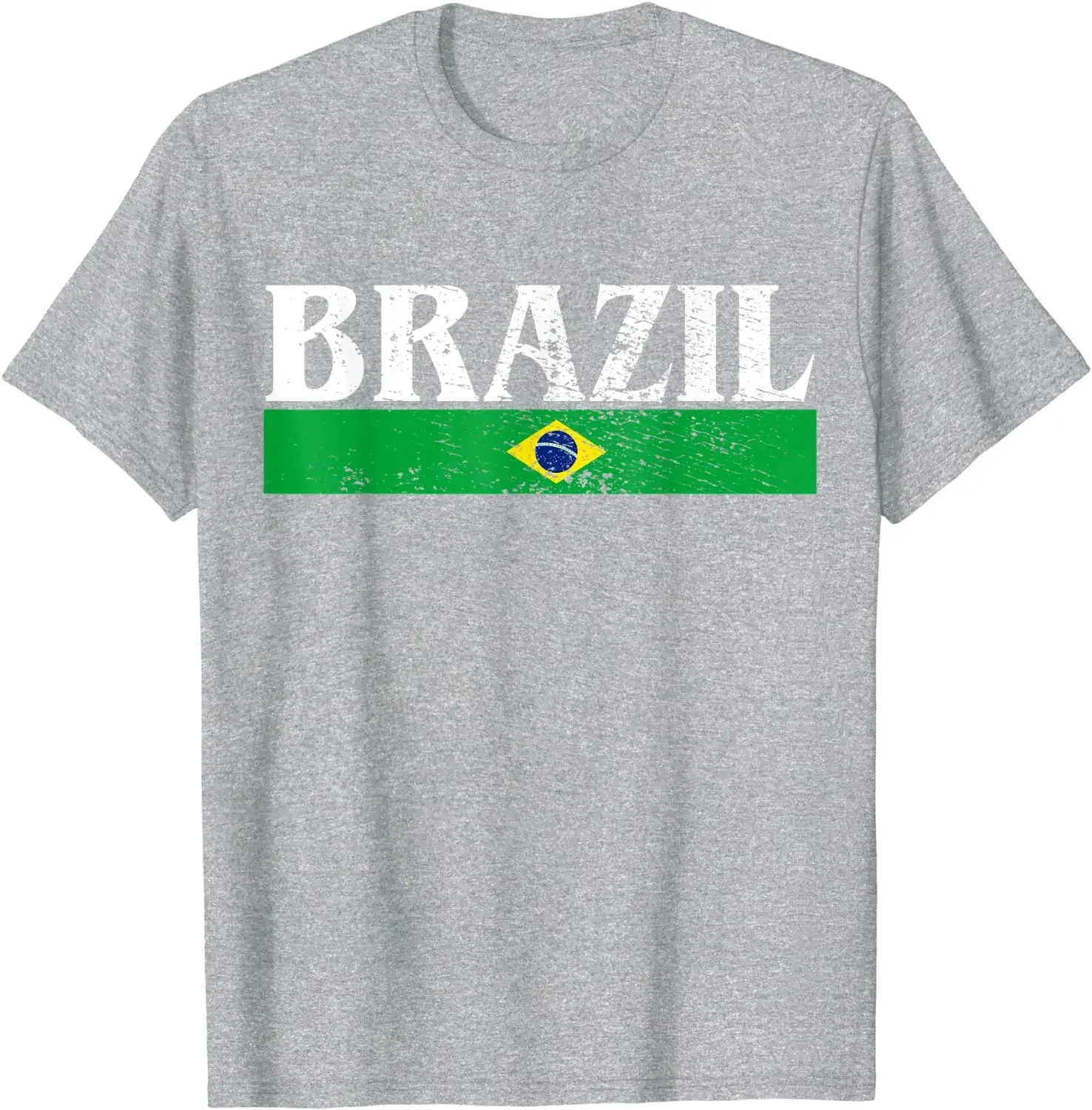 Brazil Flag Men T-Shirt Short Sleeve Casual 100% Cotton O-Neck Shirts