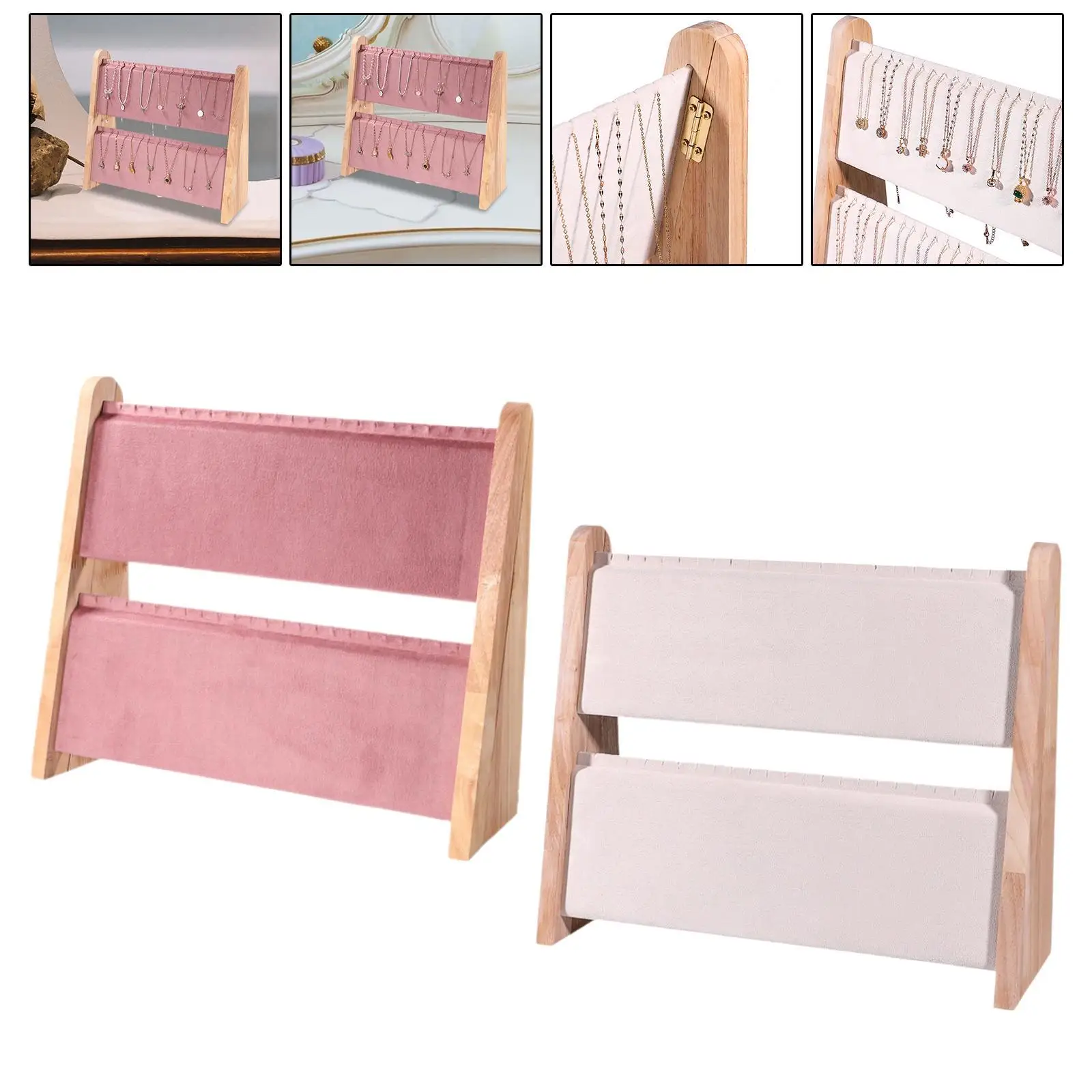

Jewelry Display Stand Rack Bracelet Storage Women Shelves Gift Jewelry Necklace