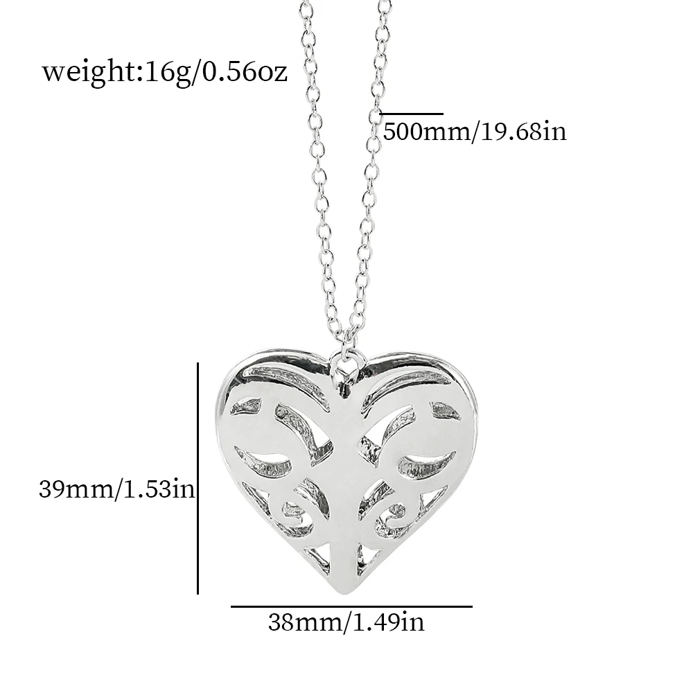 The Vampire Diaries Necklace Originals Family Caroline Forbes Filigree Heart Locket Real Vervain Fashion Pendant Jewelry