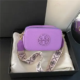 حقيبة كروس نسائية جلدية عصرية حقيبة كتف ذات علامة تجارية فاخرة محفظة نسائية مع حقيبة كاميرا منقوشة بحروف للنساء #5