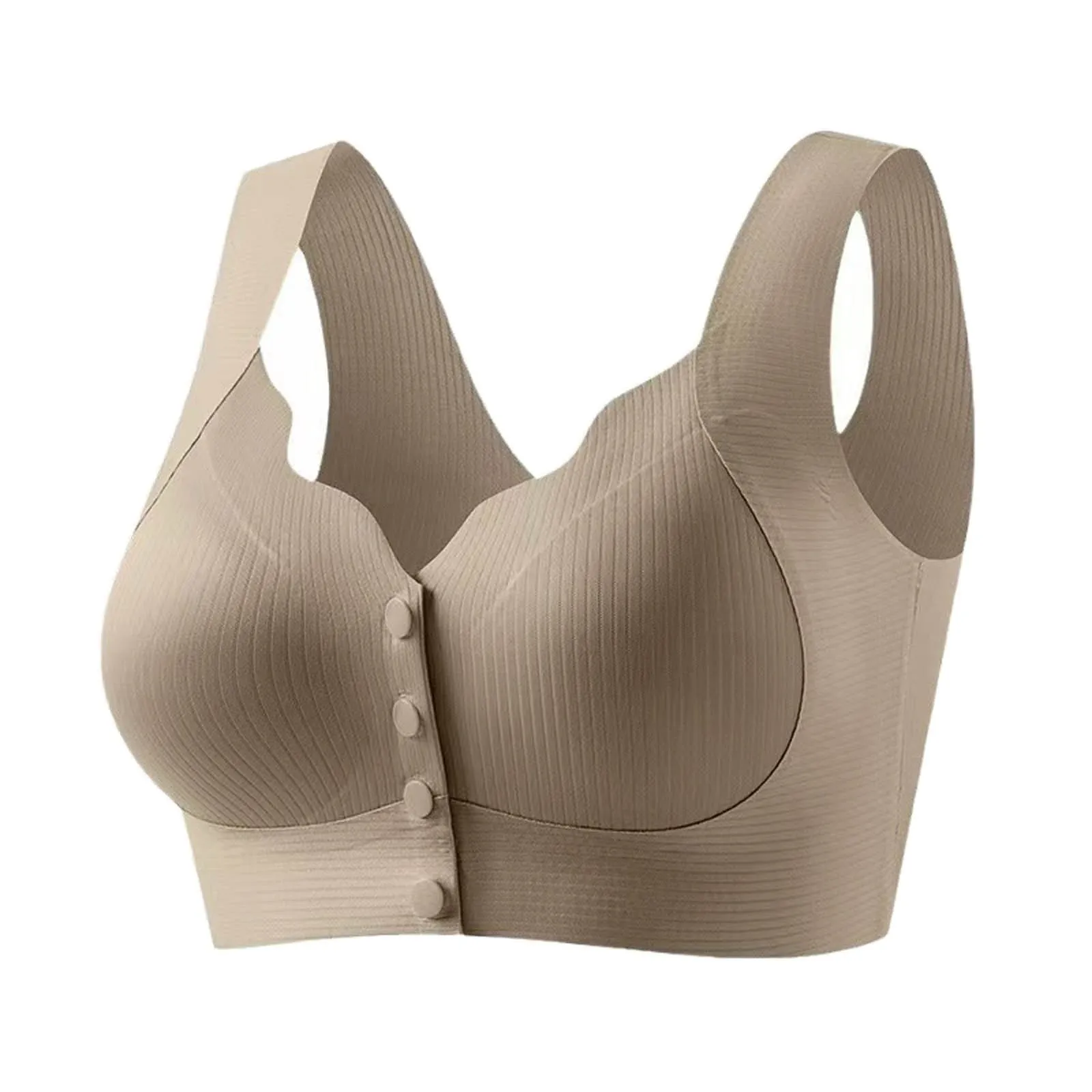 

Sexy Front Closure Bra Women Front Fastening Bra Wireless Bras for Women Push Up Lingerie Plus Size Brassiere No Steel Ring Bra