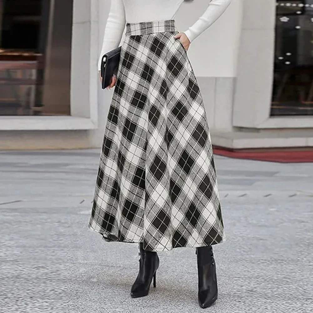 

Fashion Basic Skirt Casual Plaid Skirt Daily Fashion All Seasons Wear Brand New Condition Daily Use Skirt Microelasticity