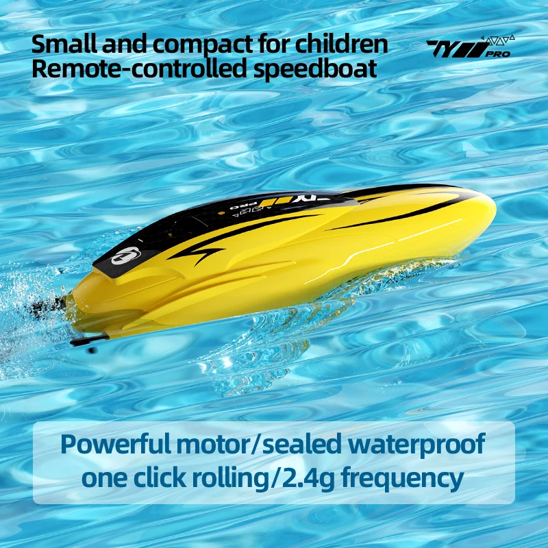 2.4G Mini TY11 RC Stunt Boat High Speed Racing Speedboat Model Electric Radio Control Boat  Toys Boys Birthday Gifts