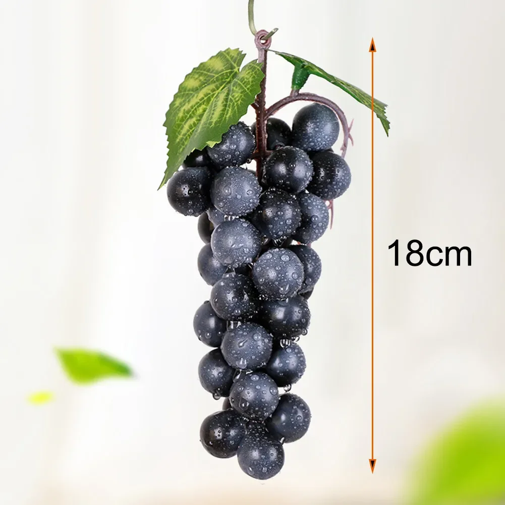 Simulated Fruit Grape Skewers Artificial Fruit Grape Food Lifelike Fake Fruits Plant Courtyard Garden Home Decoration Supplies