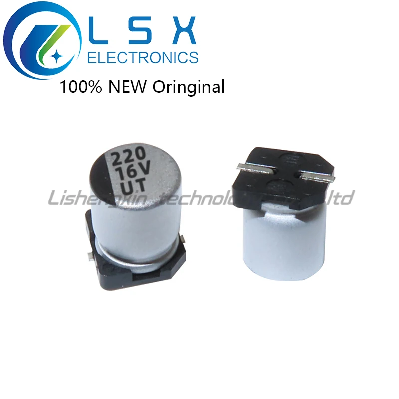 New/10pcs (UT) 16V220UF SMD aluminum electrolytic capacitor Volume 6.3*7.7MM Original On stock