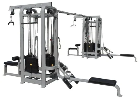 8 Station Gym Use Fitness Equipment Trainer Multi Jungle 8 Stacks for Body Building XR5502A