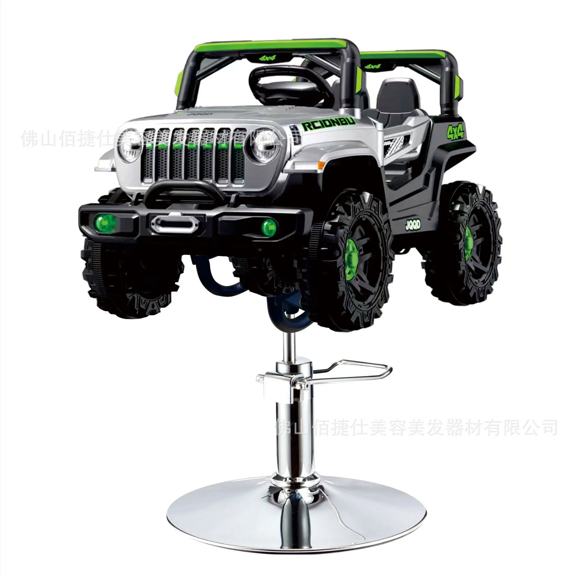 Elektrische kapselstoel voor kinderen Auto Kappersstoel Heffen Roterende stoel Muziek Kinderauto Kapsalon Kinderhaar C