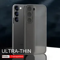 0.3mm Ultra Thin Silicone Case For Samsung Galaxy S25 Ultra S24 S23 FE S22 S21 Plus A54 A53 A33 A52 Matte Soft Back Cover Slim
