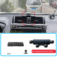 Car Phone Holder For Toyota Prado 2700 2014-2022 Gravity Stand Mount Support Horizontal GPS Mobile Bracket Accessories With Base