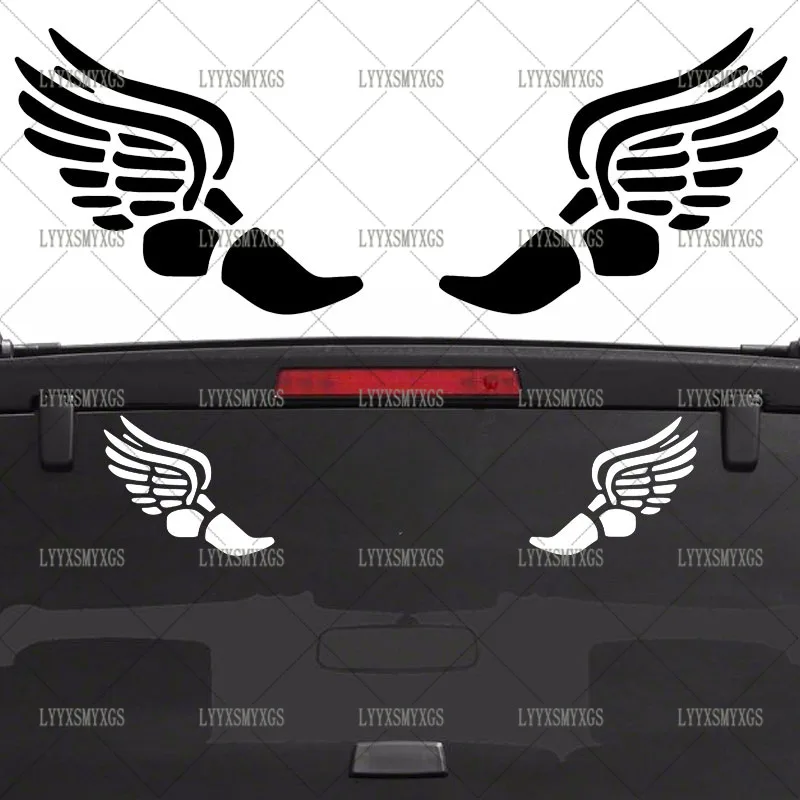 

Self-Adhesive Custom Track And Field Shoe Car Stickers Waterproof Sunscreen Vinyl Decal PVC wholesale Car Accessories