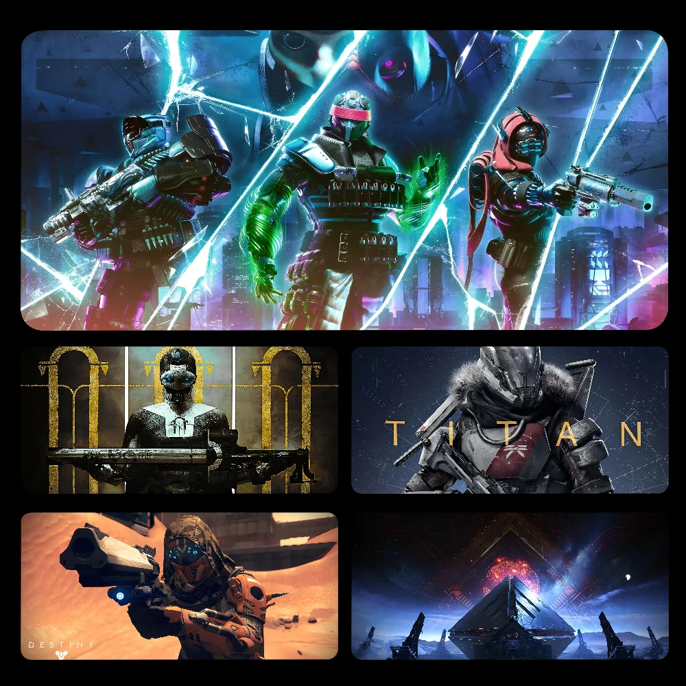 D-Destiny Mousepad Large Gaming Mouse Pad LockEdge Thickened Computer Keyboard Table Desk Mat