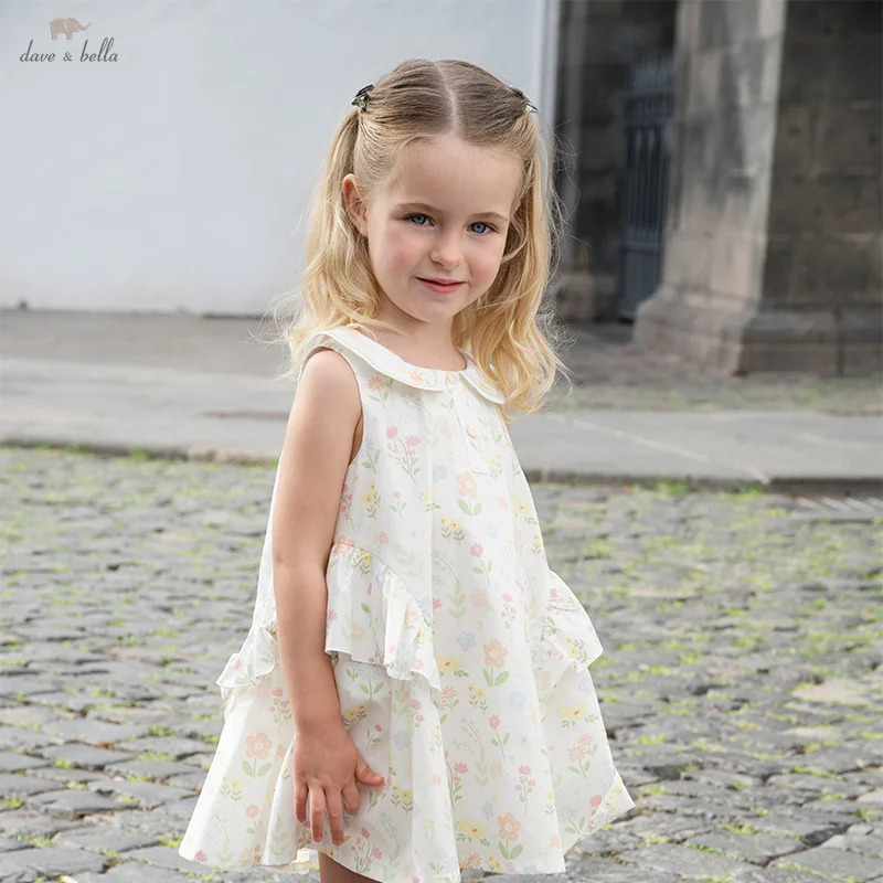 

Dave Bella Girls Baby Dress Summer Fashion Casual Sweet Cute Print Kids Cotton Princess Dress Cool Party Outdoor DB2252191