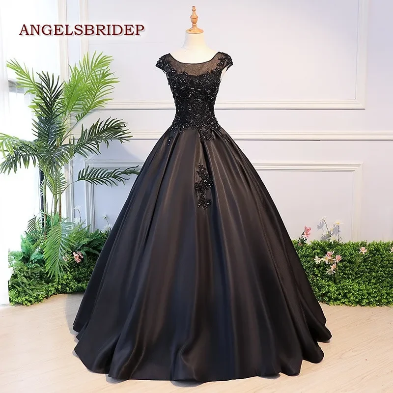 

Sexy Black Ball Gown Quinceanera Dresses 15 Sweet 16 Puffy Quinceanera Gown Masquerade Dresses for 15 Years Hot