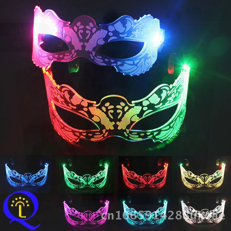 

Halloween LED Butterfly Eye Mask Flashing Electric Syllable Cheer Glasses Luminous Party Accessory Full Color Acrylic Glasses