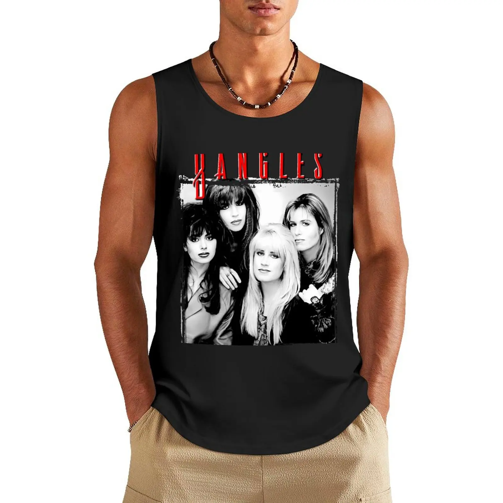 

The Bangles Tank Top Gym t-shirt man Men's sleeveless cute tops gym accessories men