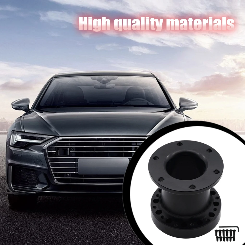 Black Aluminum Universal Steering Wheel Hub Kit For Fitment Flexibility Hoso Racing Steering Hub