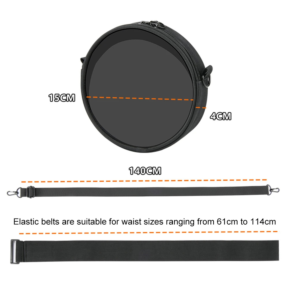 حقيبة مشغل CD محمولة مع حزام قابل للتعديل ، شريط خصر ، حقيبة تخزين ، نافذة شفافة ، سيارة ، منزل ، سفر #6