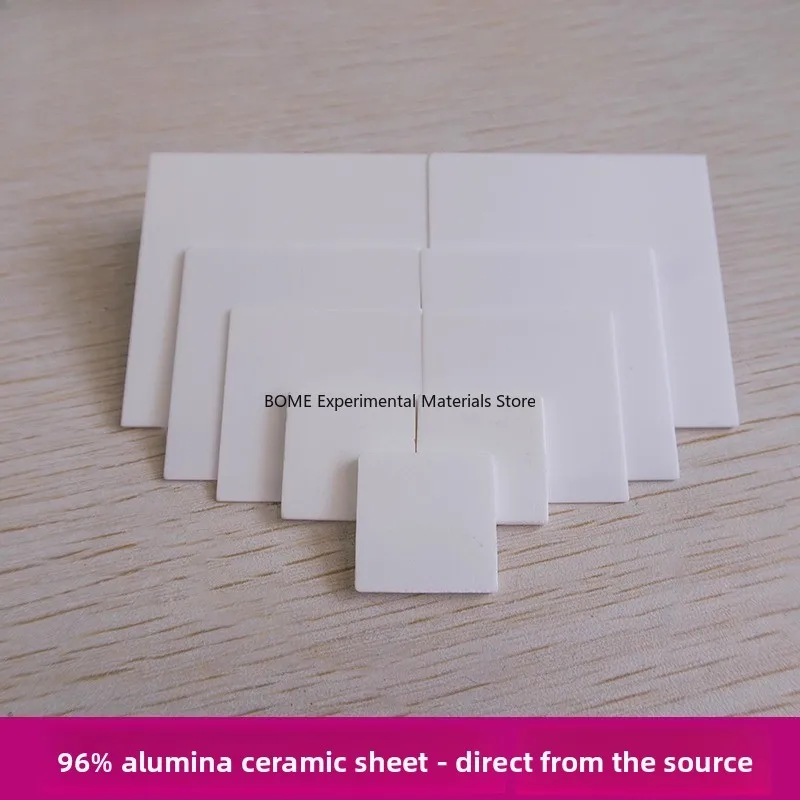 Square Alumina Ceramic Sheet 4 5 7 10 15mm Thermal Conductive Insulating Wear Resistant Ceramic Substrate Heat Sink Customizable