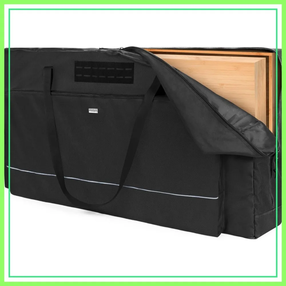 

Cornhole Carrying Case Fits Regulation Size Board, Cornhole Bag with Front Sandbag Pockets, Two-Ways Zipper and Padded Shoulder Strap