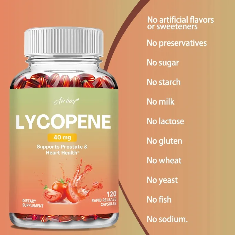 كبسولات الليكوبين مستخلص الطماطم يحمي البروستاتا ويزيد من القوة البدنية، ومكمل الطاقة ويعزز المناعة #6