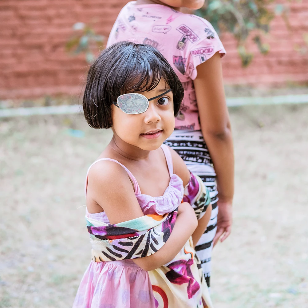 

2pcs Real Silk Masks Comfortable Amblyopia Patches Portable Vision Correction Covers Perfect Shading Protection Vision
