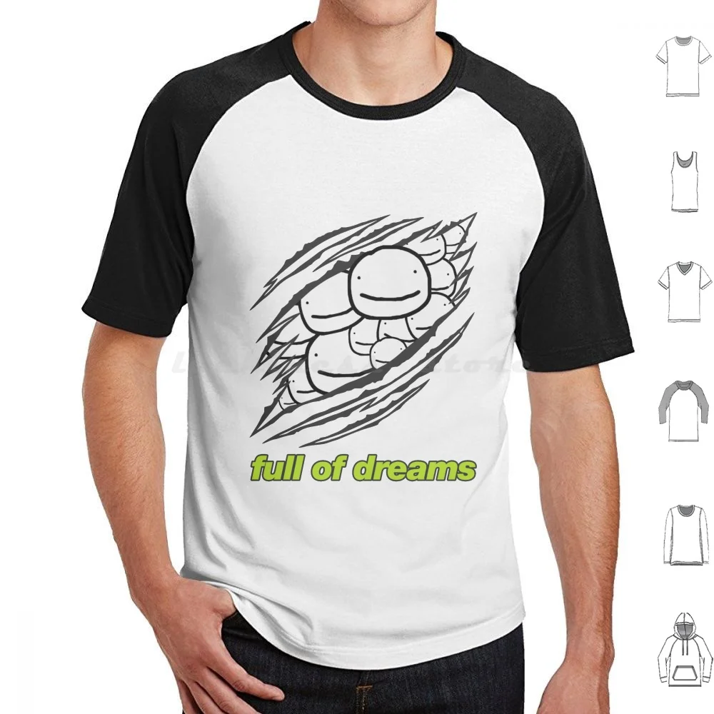 Full Of Dreams Dream Smp Pog Pogchamp T Shirt Cotton Men Women DIY Print Kidcore Hasan Piker Aesthetic Egirl Liberal Poggers