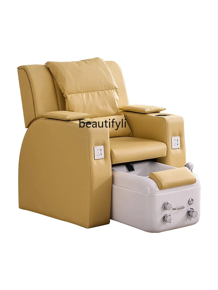 Multifunctional Japanese Nail Art Eyelash Sofa Foot Beauty Recliner Single Electric Foot Bath Massage Couch