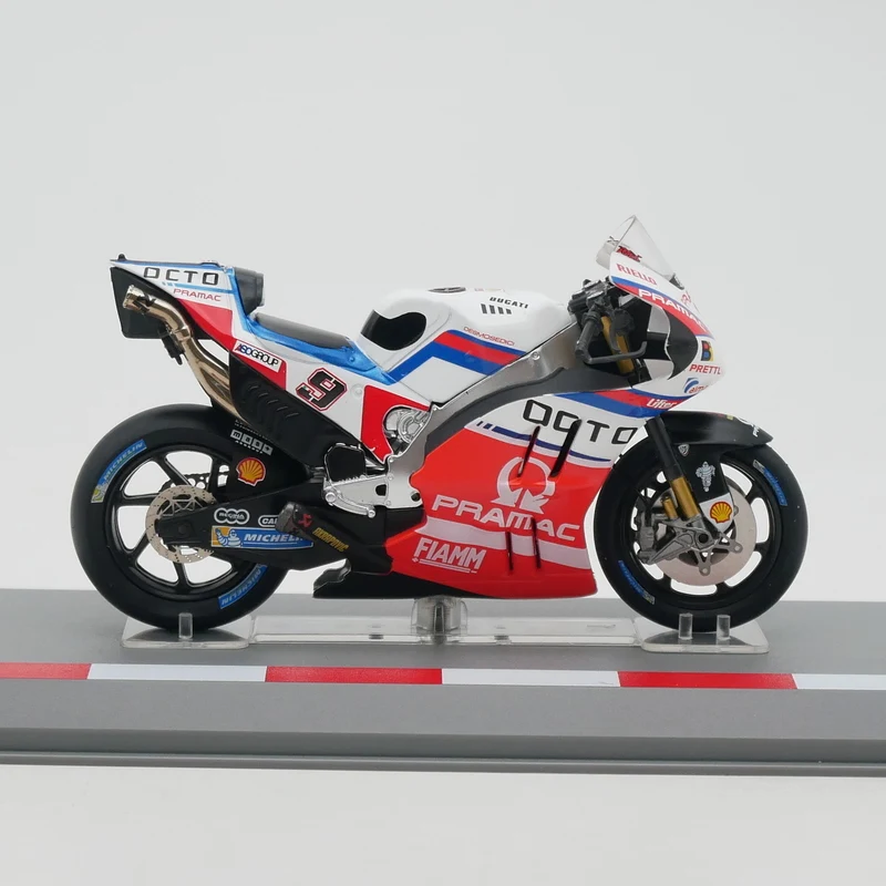 1:18 Scale Diecast Alloy Moto GP 2017 Ducati GP17 Danilo Petrucci Toys Cars Model Classics Adult Souvenir Gifts Static Display