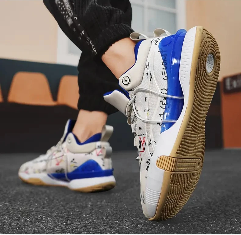 

Summer new men's basketball shoes with rubber soles, anti-slip and wear-resistant sports shoes, breathability Couple sneakers