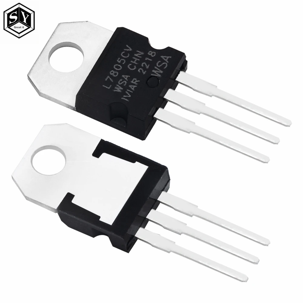 100pcs LM7805 L7805 7805 L7805CV   Voltage Regulator IC 5V 1.5A  TO-220