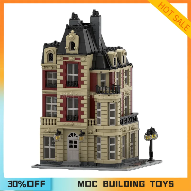 

2760PCS Customized MOC Modular French Mansion Building Blocks Technology Bricks DIY Creative Assembly Education Holiday Gifts