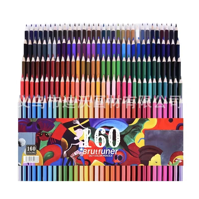 48 72 120 160 Colors Oily drawing pencils Manga Colored set for school Professional sketch Art supplies Crayons Charcoal pencil