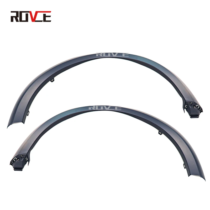 ROVCE Fender Wheel Eyebrow Trim Strip Leaf Plate For Land Rover Discovery 4 2010-2016 Auto Fenders Accessories