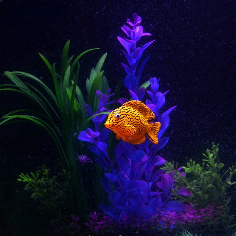 Luminous Artificial Fish Ornaments Safe Silicone Vivid Clownfish Guppy Angelfish Fish Tank Accessories Aquarium Decoration