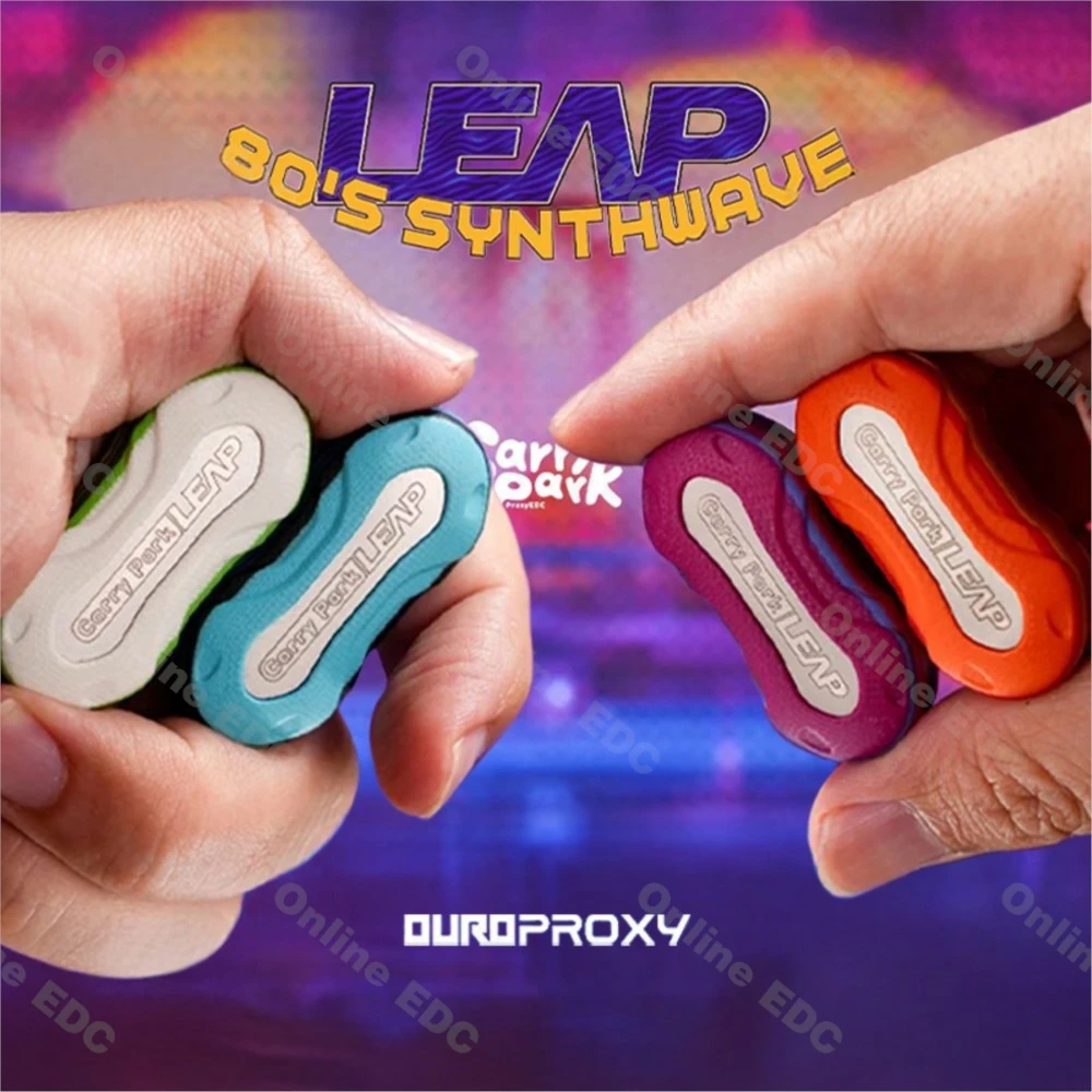 

Random Color Proxy EDC LEAP G10 Titanium Alloy Impact Block Steel Liner PEI Push Slider Slider Fidget Anxiety Stress Relief Toys