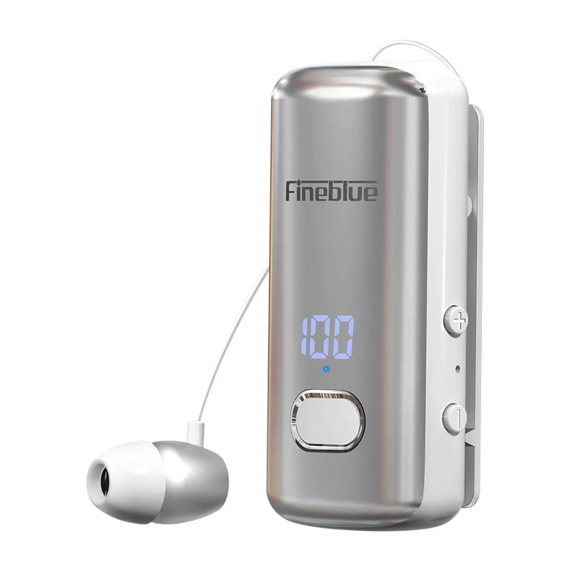 Fineblue F580 Pro Wireless Headset Lotos Lotus Lavalier Bluetooth Headphone with Mic Power Display Noise Cacelling Auriculares