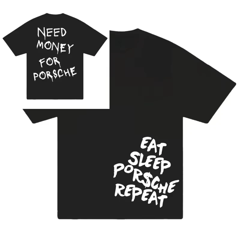 2026 New Trend T-Shirt New Trend Cotton Alphabet Printed T-Shirt Street Clothing Light Luxury Casual