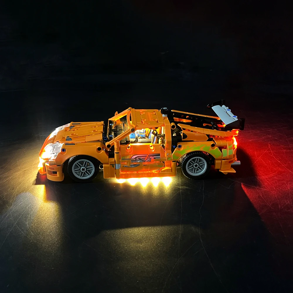 Kit de luz LED BYB para control remoto LEGO 42204 Fast & Furious Supra MK4 (no incluye el modelo)