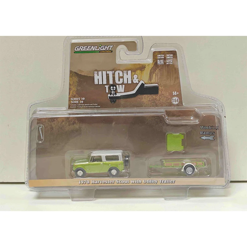 GREENLIGHT HITCH & TOW SERIES 10 F100 & POP-UP CAMPER TRAILER 1:64 Diecast Alloy Model Car Child Christmas Gift