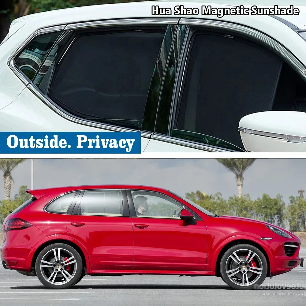 

For Porsche Cayenne GTS 958 2011 - 2017 2016 Magnetic Car Sunshade Shield Front Windshield Frame Curtain Sun Shades Accessories