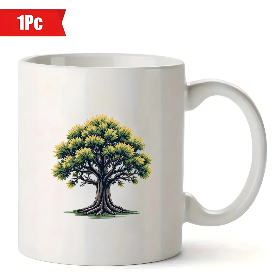 11oz Holzmaserung Tasse + Cartoon Baumstamm Tasse + Kinder Büro Tasse - Essential Weihnachtsgeschenk für die Familie