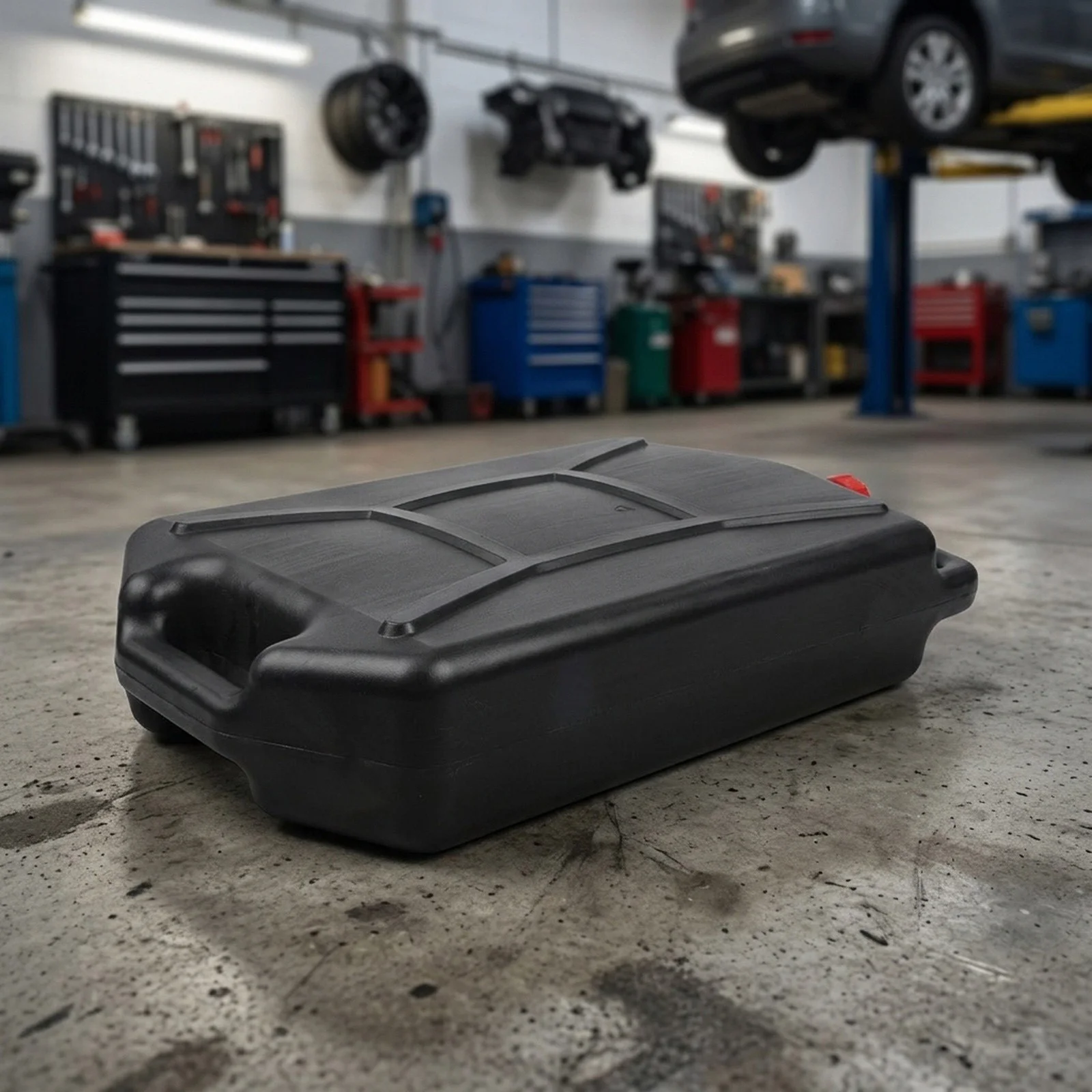 8-15L schwarze Kunststoff-Ölauffangwanne mit Ausgießer und Griff für den Austausch von Motoröl, Sammlung von Altflüssigkeit, Autoreparaturwerkzeug – Detail 5