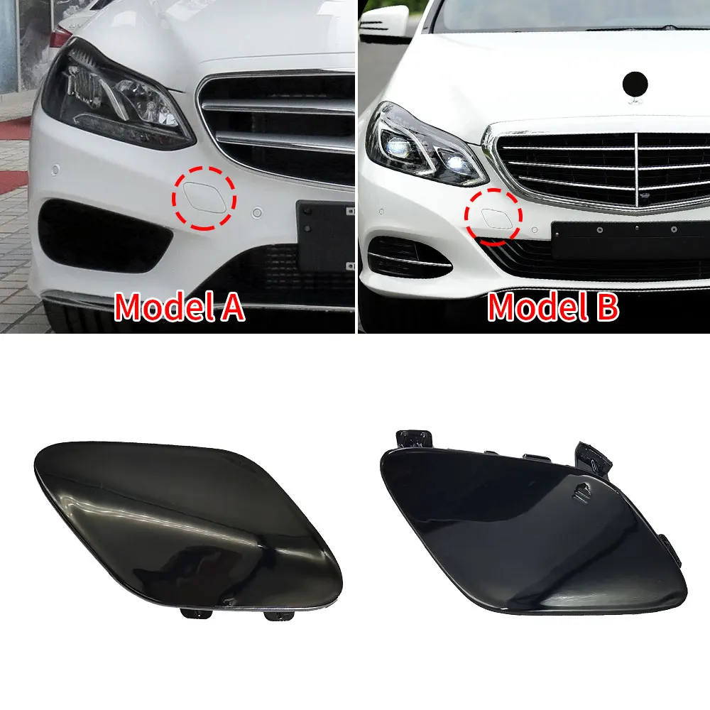 Car Front Bumper Tow Hook Cover Cap Accessory Black For Mercedes Benz E Class W212 2014-2016 E200 E260 E300 E320 E400 2128850526