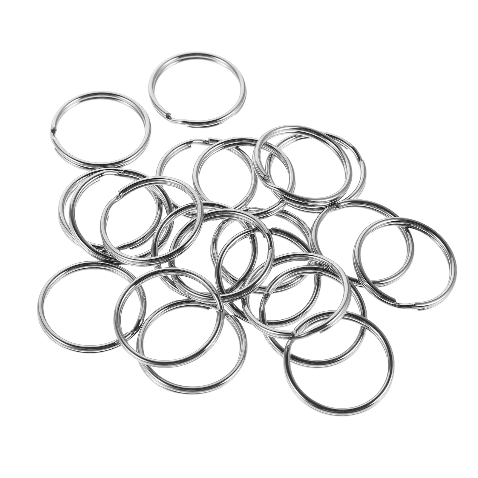150Pcs Split Key Rings Stainless Steel Round Key Chains Heavy Duty for Car Home DIY Crafts Stainless Steel Keychain