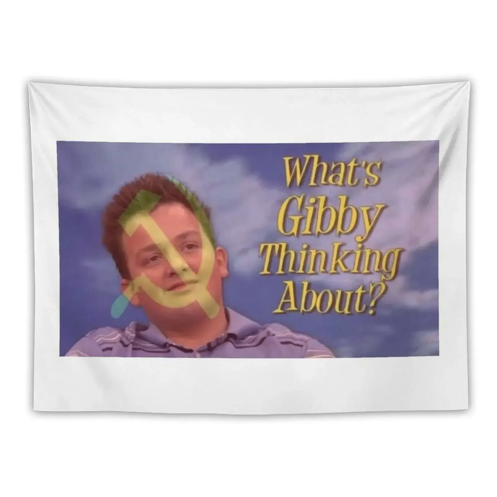 whats gibby thinking about Tapestry Home Decorations Aesthetic House Decorations Wall Art Tapestry