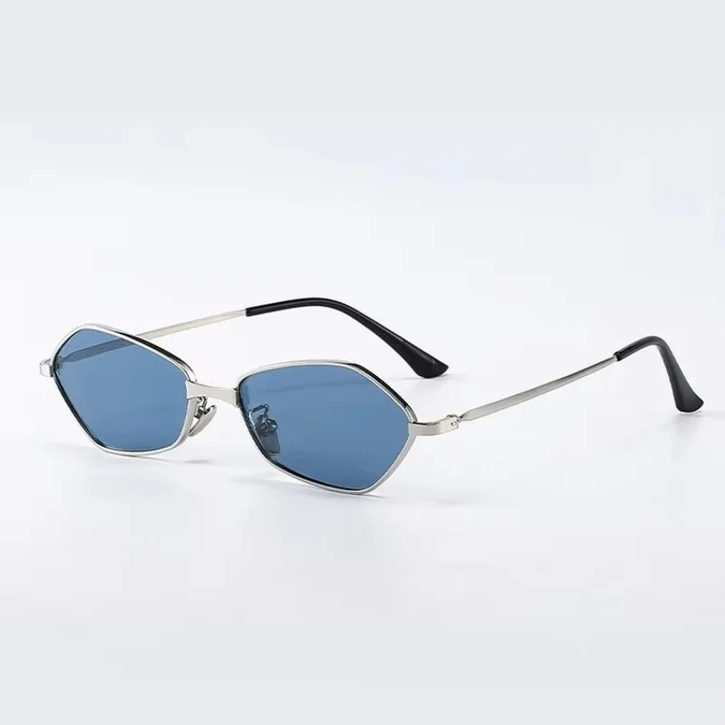 

Trendy Small Rhombus Women Sunglasses Brand Designer Fashion Luxury UV400 Sunglasses Man Vintage Steampunk Metal Frame Eyewear