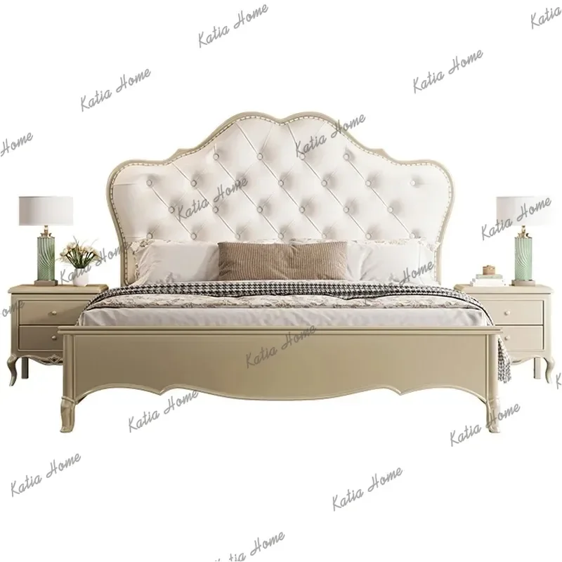 Italian Modern Double Bed Comforter Platform Queen Bases Double Bed Headboards Storage Bedframe Lit
